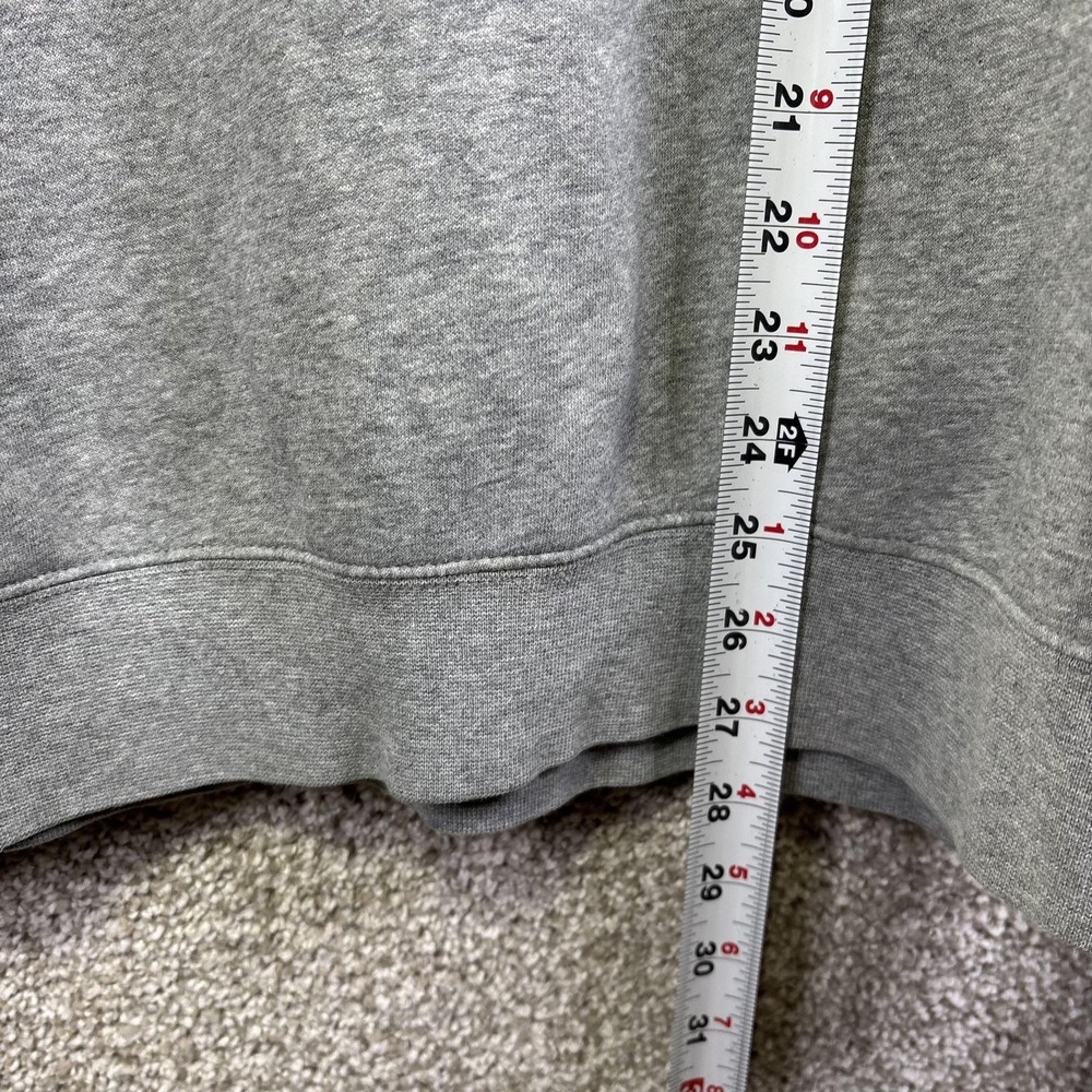 Nike Sweatshirt Mens Large Gray Fleece Crewneck Pullover Swoosh Logo Casual - Picture 5 of 7